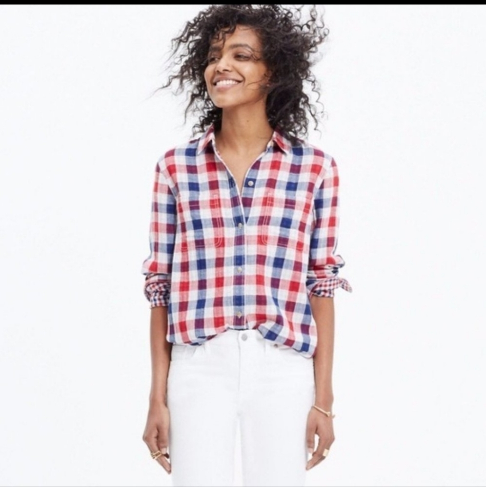 Madewell Emmett Ex-boyfriend plaid button down